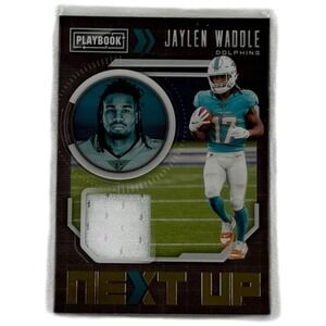 2021 Playbook Jaylen Waddle Next Up Rookie Patch RC #NXT-JWA Dolphins